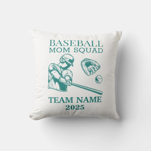 Personalized baseball mom  kissen (Vorderseite)