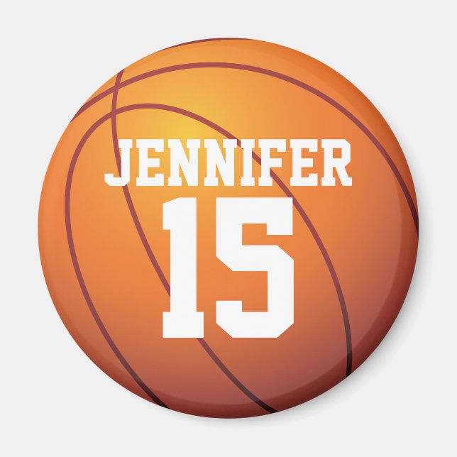 Personalized Basketball Magnet (Vorne)
