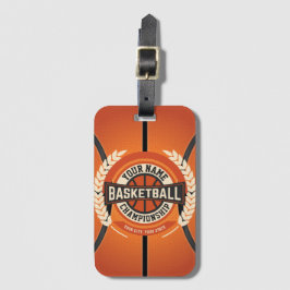 Personalized Basketball Team Player Custom Athlete Gepäckanhänger