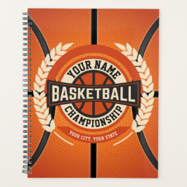 Personalized Basketball Team Player Custom Athlete Planer