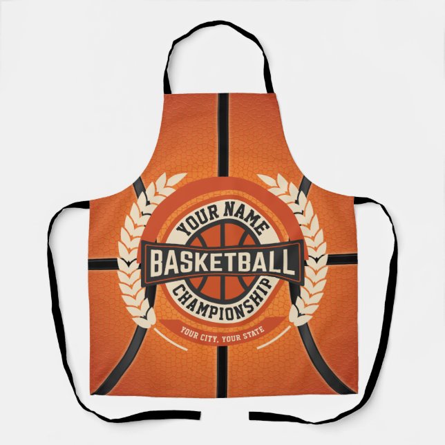 Personalized Basketball Team Player Custom Athlete Schürze (Vorderseite)