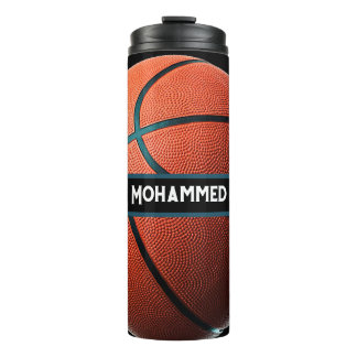 Personalized Basketball Water Bottle Custom Sport Thermosbecher