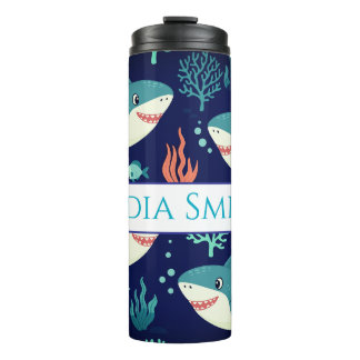 Personalized Beachy drink tumbler Thermosbecher