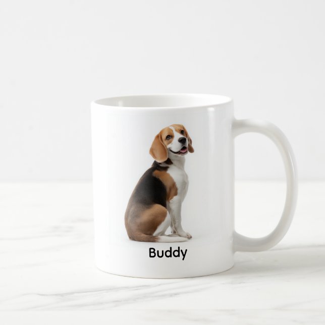 Personalized Beagle “I Own You” Kaffeetasse (Rechts)