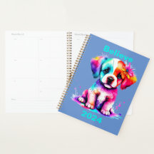 Personalized “Believe” 2024 Planner, Puppy 
