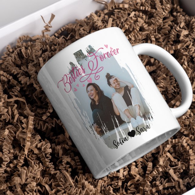 Personalized Best Friend Mug with Photo | BFF Gift Kaffeetasse (Personalized Best Friend Mug with Photo | BFF Gift
)