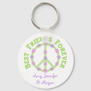 Personalized Best Friends Forever Keychain Schlüsselanhänger