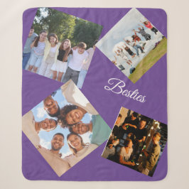 Personalized Best Friends Photo Sherpa Blanket Sherpadecke