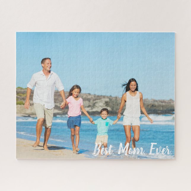 Personalized Best Mom Ever Custom Family Foto (Horizontal)