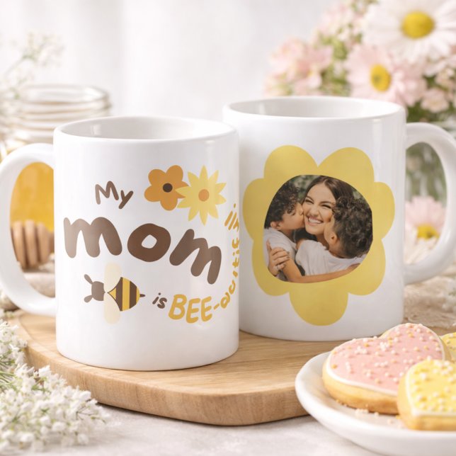 Personalized Best Mom Ever Photo Mug (Créateur téléchargé)