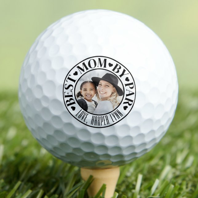Personalized Best Mom Photo Golf Balls Golfball (Personalized Best Mom Photo Golf Balls)