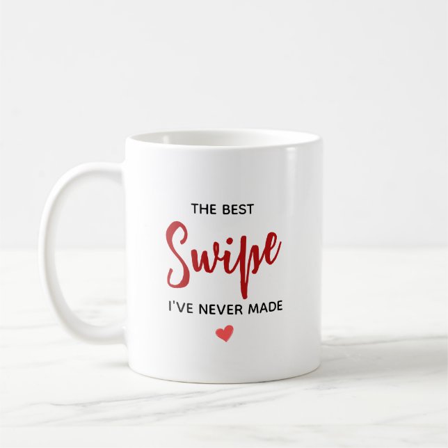 Personalized Best Swipe Love Quote Kaffeetasse (Links)
