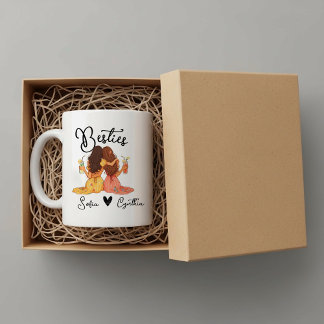 Personalized besties mug