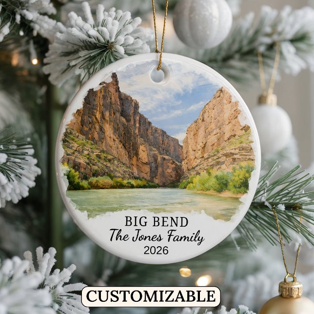 Personalized Big Bend National Park Ornament Texas (Von Creator hochgeladen)
