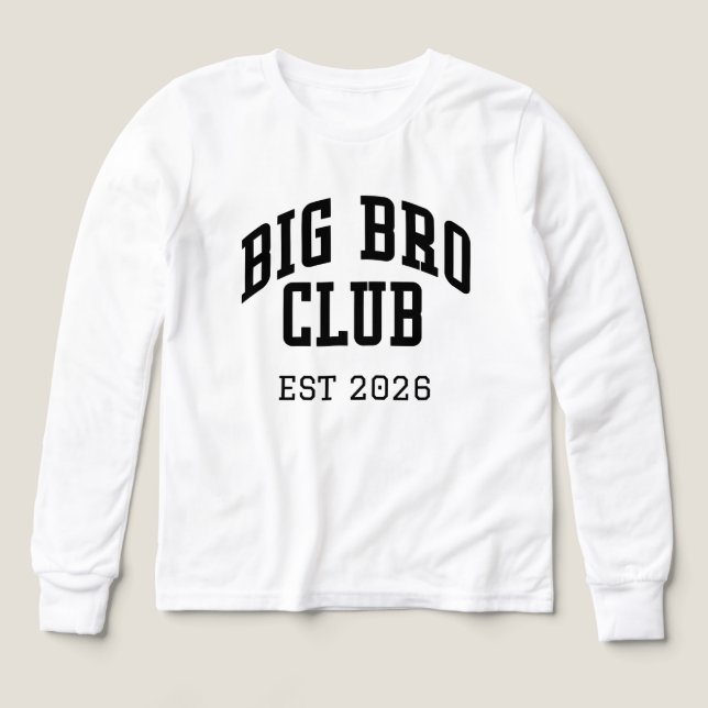 Personalized Big bro design for new big brothers (Design Vorderseite)
