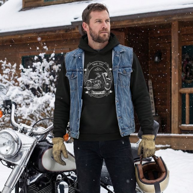 Personalized Biker Winter Hoodie Gift (Von Creator hochgeladen)