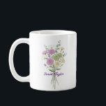 Personalized Birth Flower Chrysanthemum Custom Kaffeetasse<br><div class="desc">Celebrate a special connection with our Watercolor Birth Flower Personalized Mug. Featuring a floral illustration that represents the unique beauty of their birth month, this mug blends artistic flair with everyday functionality. The soft, ethereal watercolor textures pop against the crisp ceramic, creating a piece that feels more like a work...</div>