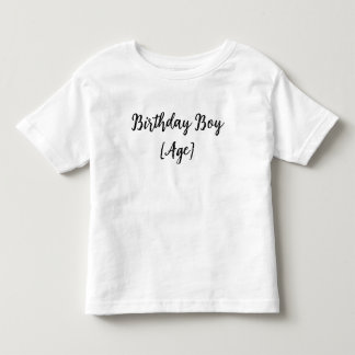 Personalized Birthday Boy Toddler – Custom Age Kleinkind T-shirt