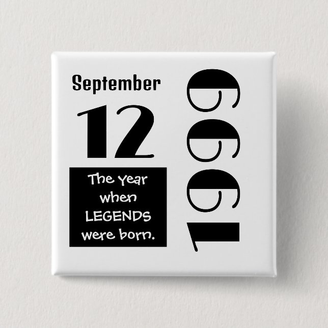 Personalized Birthday Gift  Button (Vorderseite)