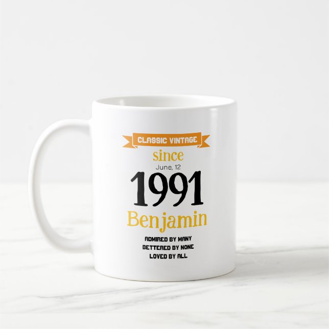 Personalized Birthday Gift Kaffeetasse (Links)