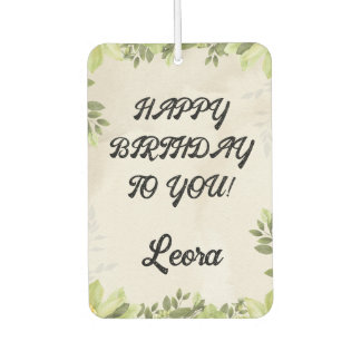 Personalized Birthday Message Gift Autolufterfrischer