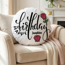 Personalized Birthday Pink Rose