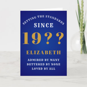 Personalized Birthday Standards Add Your Name Karte