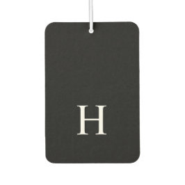 Personalized Black Monogram Autolufterfrischer