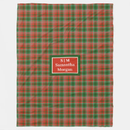 Personalized Blanket Monogram Christmas Style Fleecedecke