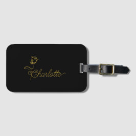 Personalized Bloom Design Custom Name Gepäckanhänger