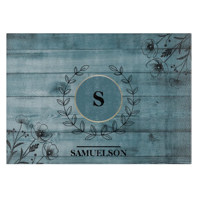 Personalized Bluewood Kitchen Cutting Board Schneidebrett (Vorderseite)