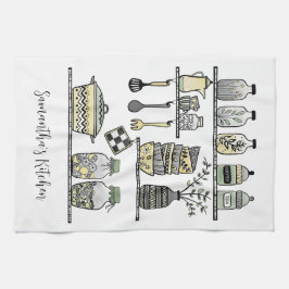 Personalized Boho Chic Modern Farmhouse Decor  Geschirrtuch