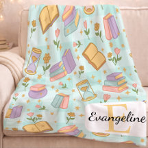 Personalized Bookish Magic Pastel Girl Name Green