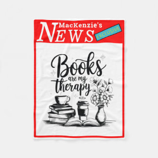 Personalized Books Are My Therapy News Exclusive Fleecedecke