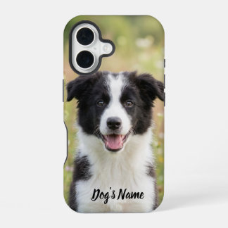 Personalized Border Collie Photo and Name  iPhone 16 Hülle