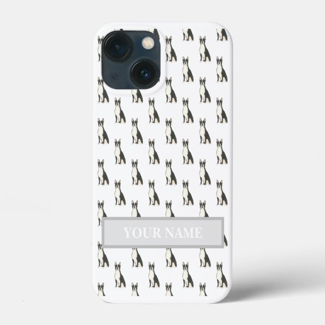 Personalized Boston Terrier Frenchton Case-Mate iPhone Hülle (Rückseite)
