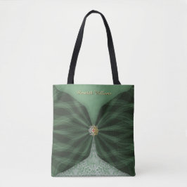 Personalized Botanical Tree Jewel Textile Illusion Tasche