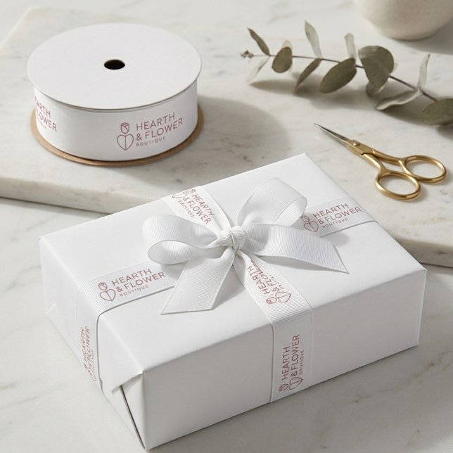 Personalized Boutique Logo Ripsband (Personalized Boutique Logo Grosgrain Ribbon)