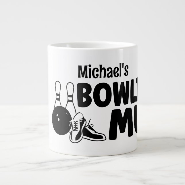Personalized Bowling Mug Gift Jumbo-Tasse (Vorderseite)