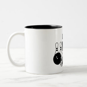 Personalized Bowling Mug Gift Jumbo-Tasse Zweifarbige Tasse