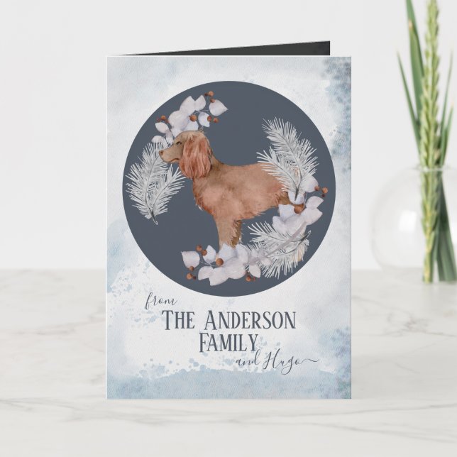 Personalized Boykin Christmas Feiertagskarte (Vorderseite)