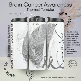 Personalized Brain Cancer Awareness Thermosbecher