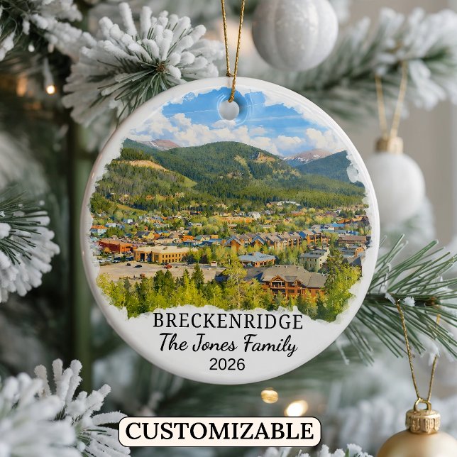 Personalized Breckenridge Ornament Custom Colorado (Von Creator hochgeladen)