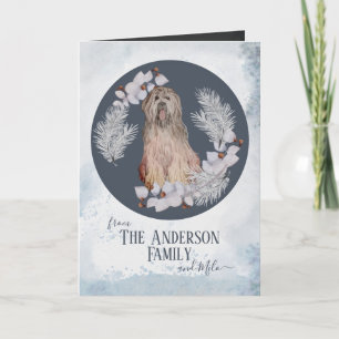 Personalized Briard Christmas Feiertagskarte
