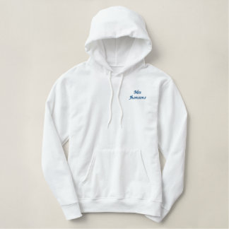 Personalized Bride Honeymoon Gift, Custom Mrs  Bestickter Hoodie