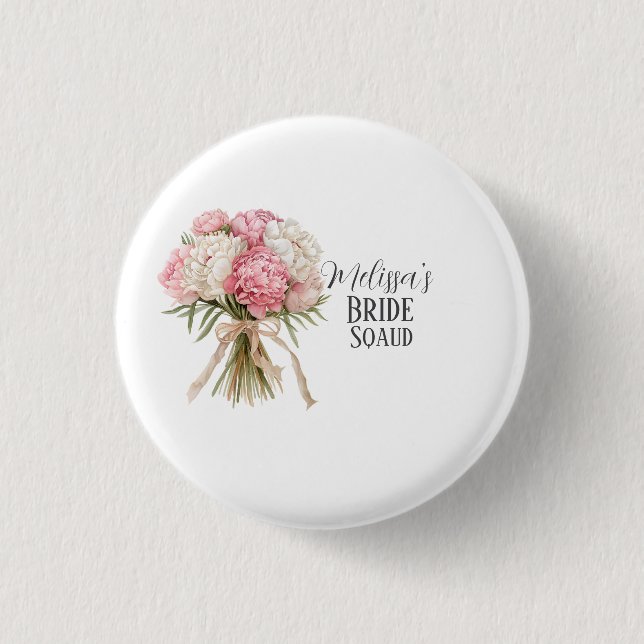 Personalized Bride Squad Button (Vorderseite)
