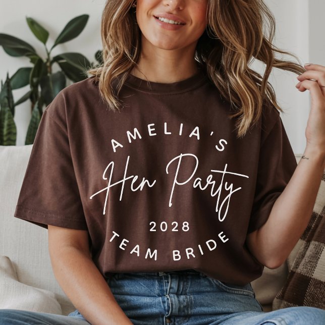 Personalized Bride Squad T-Shirt Bridal Party Gift (Personalized Bride Team T-Shirt Gift for Bridal Party, Hen Party or Wedding Matching Outfits)