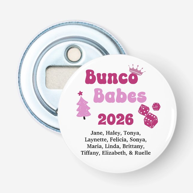 Personalized Bunco Babe  Flaschenöffner (Vorderseite)