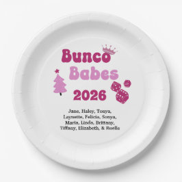 Personalized Bunco Babe  Pappteller