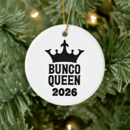 Personalized Bunco Queen Ornament